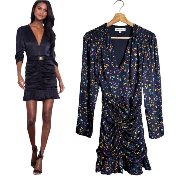 Karina Grimaldi Dresses & Skirts - Karina Grimaldi Renatta Speckled Mini Dress Women's Small Blue Formal Wedding